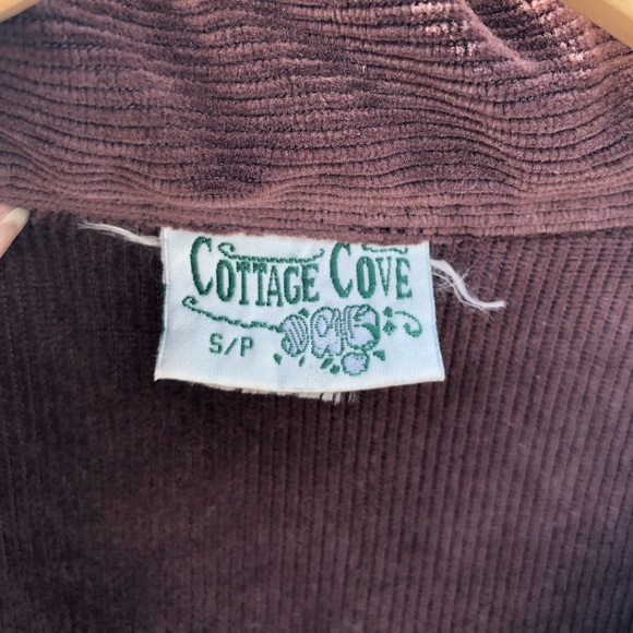 Vintage Cottage Cove Corduroy Velour 2 Piece - Shirt and Pants - S (altered) - Picture 4 of 6